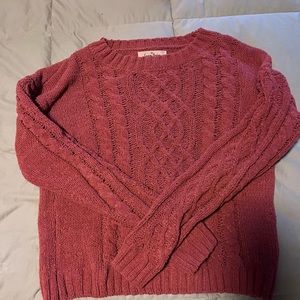red sweater super soft